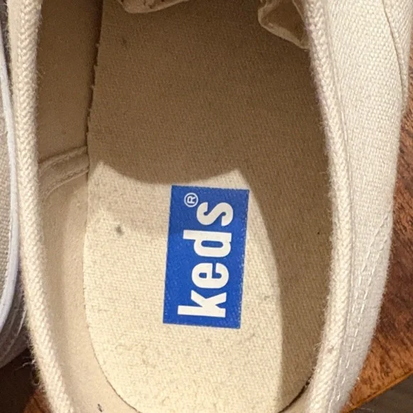 Keds Cream Canvas Sneakers - Picture 3 of 6